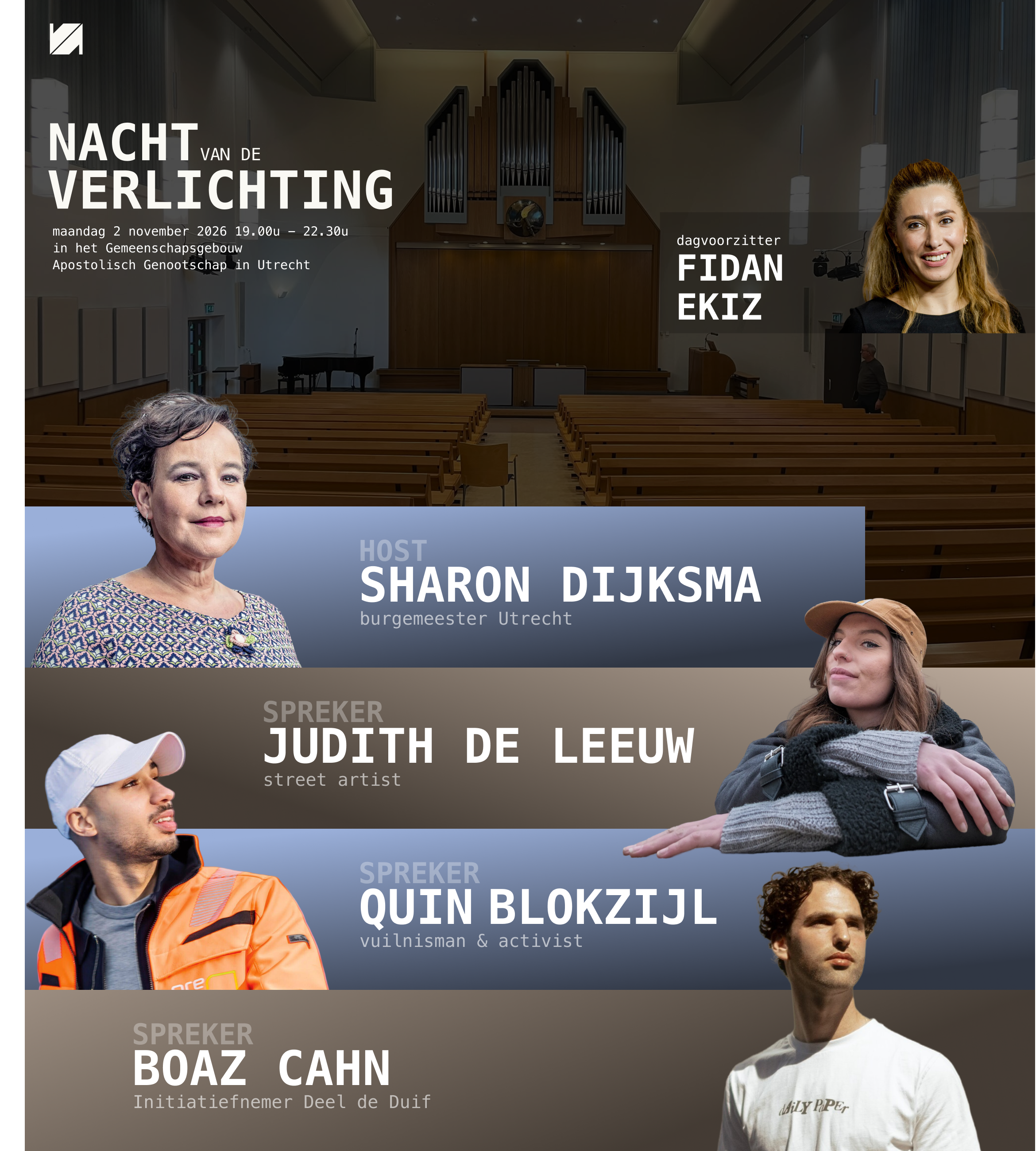 Sprekers Nacht van de Verlichting