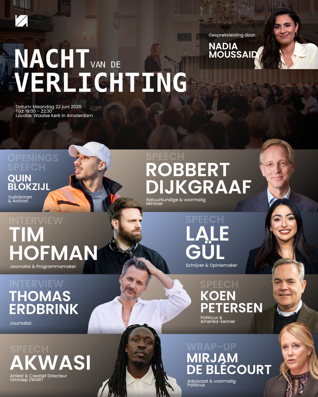 Sprekers Nacht van de Verlichting